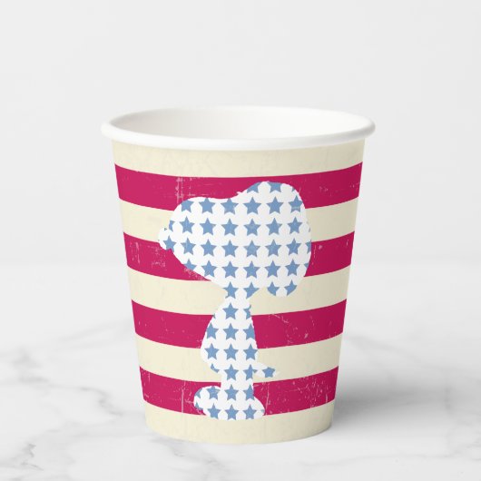 Vintage Snoopie Pappbecher (Vorderseite)