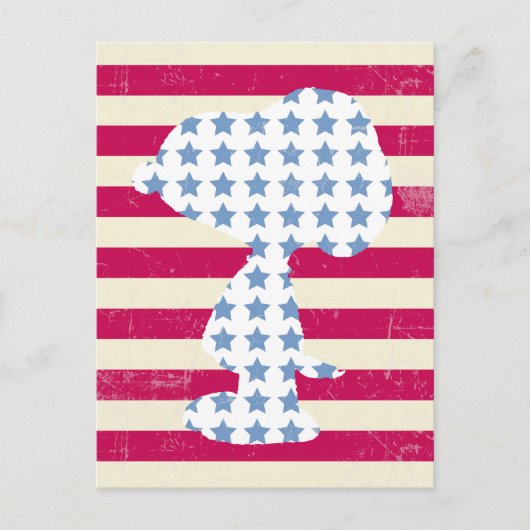 Vintage Snoopie Postkarte (Vorderseite)