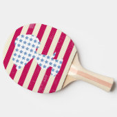 Vintage Snoopie Tischtennis Schläger (Seitenansicht)