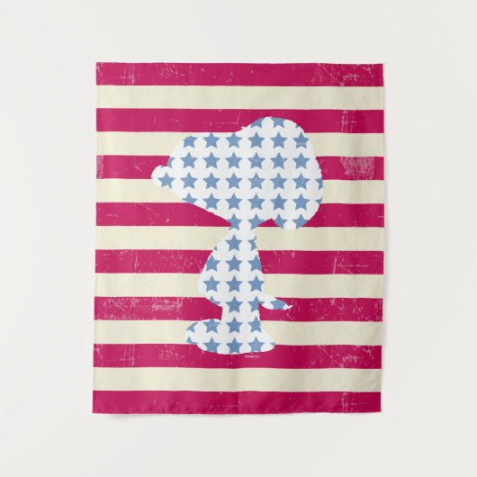 Vintage Snoopie Wandteppich (Vorderseite)