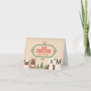 Vintage SNORT Weihnachtskarte Feiertagskarte