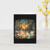 Vintage Snow Globe Nutcracker Christmas Coquette  Karte (Gelbe Blume)