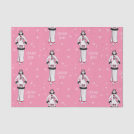 Vintage Snow Queen Christmas Seidenpapier