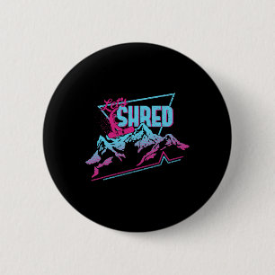 Vintage Snowboard Bekleidung 80er 90s Retro Snowbo Button