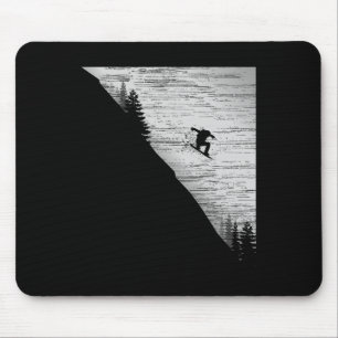 Vintage-Snowboard-Winter-Sport-Urlaub Geschenk Hal Mousepad