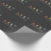 Vintage-Snowboarden Evolution Freestyle-Snowboard Geschenkpapier (Ecke)