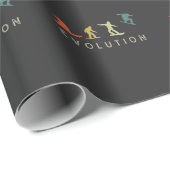 Vintage-Snowboarden Evolution Freestyle-Snowboard Geschenkpapier (Rolleneckpunkt)