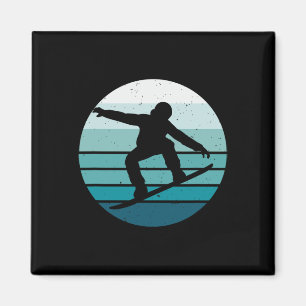 Vintage Snowboarden Magnet