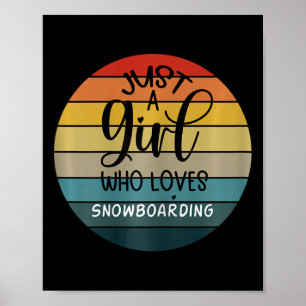Vintage Snowboarden Poster