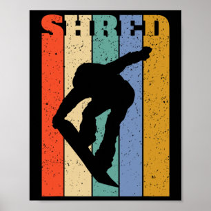 Vintage-Snowboarden Snowboard Poster