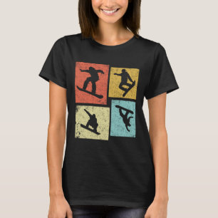 Vintage Snowboarden Snowboarder Retro Männer Fraue T-Shirt