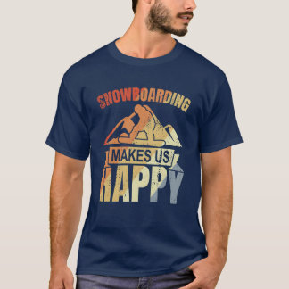 Vintage-Snowboarden-Zitat-Geschenk T-Shirt