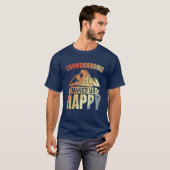 Vintage Snowboarding Quote gift T-Shirt (Vorne ganz)