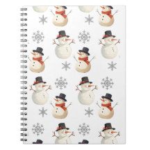 Vintage Snowman Christmas Snowflakes