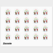 Vintage Snowman Holiday Stickers (Blatt)