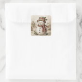 Vintage Snowman Stickers (Tasche)