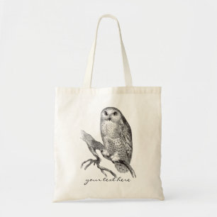 Vintage Snowy-Eulen-Taschen-Tasche Tragetasche