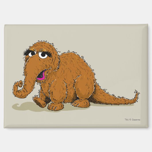 Vintage Snuffleupagus Magnet (Vorderseite)