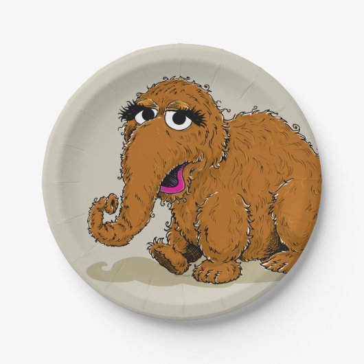 Vintage Snuffleupagus Pappteller (Vorderseite)