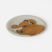 Vintage Snuffleupagus Pappteller (Schrägansicht)