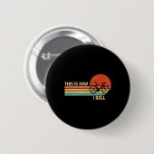 Vintage So rolle ich Fahrrad Mountainbiken Button (Vorne & Hinten)