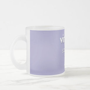 vintage SO!Trouble-Logo und Tagline auf Schwarz Mattglastasse