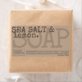 Vintage Soap-Produktverpackung Braun Beige