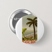Vintage Sochi Marine Station Kunst Reise Button (Vorne & Hinten)