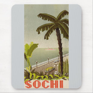 Vintage Sochi Marine Station Kunstreise Mousepad