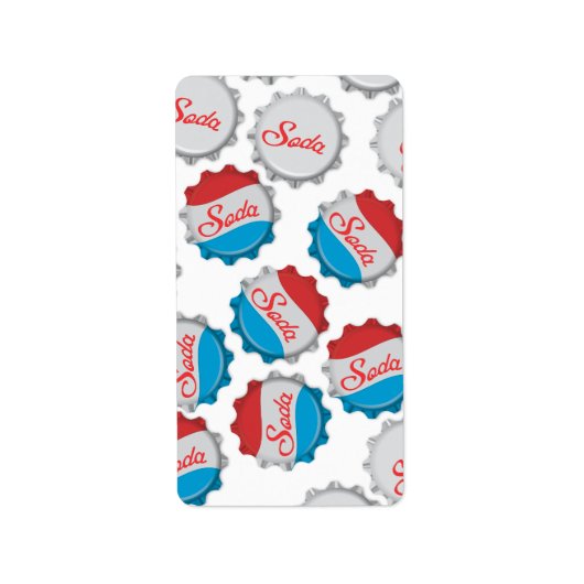 Vintage Soda Flasche Adressaufkleber (Vorne)