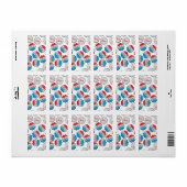 Vintage Soda Flasche Adressaufkleber (Vorne)