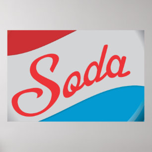 Vintage Soda Flasche Poster