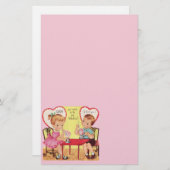 Vintage Soda-Geschäftvalentine-Schatze Briefpapier (Vorne/Hinten)