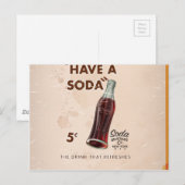 Vintage Soda-Werbung Postkarte (Vorne/Hinten)