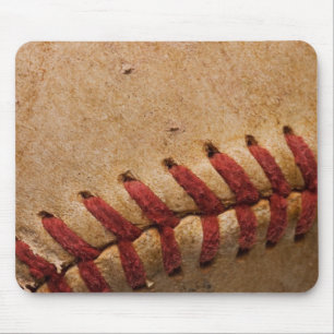 Vintage Softball-Nahaufnahme kundengebundene Mousepad