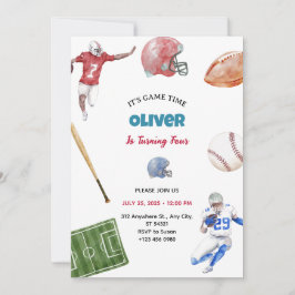 Vintage Softball Sport Geburtstagsparty Einladung