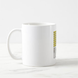 Vintage Softball Vater Schläger und Ball Vektor-Sh Kaffeetasse
