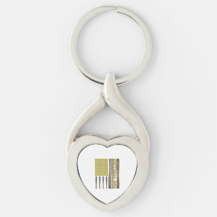 Vintage Softball Vater Schläger und Ball Vektor-Sh Schlüsselanhänger