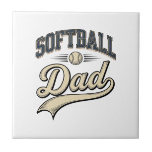 Vintage Softball Vater Sport Vater Shirt Design (2 Fliese