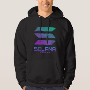 vintage solana SOL Crypto Coin HODL Hoodie