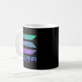 vintage solana SOL Crypto Coin HODL Kaffeetasse (Vorderseite Links)