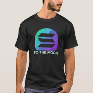 Vintage Solana To The Moon Krypto-Münze Solana Min T-Shirt