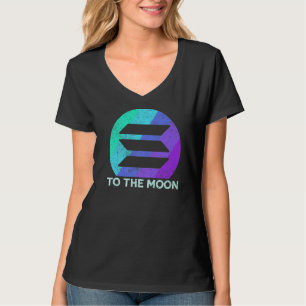 Vintage Solana zum Mondkrypto-Münzbergwerk Solana T-Shirt
