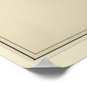 Vintage Solar System Diagram  Poster (Ecke)