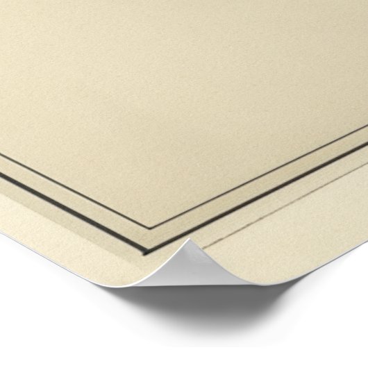 Vintage Solar System Diagram  Poster (Ecke)