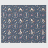 Vintage Soldier Christmas Wrapping Paper Geschenkpapier (Flach)
