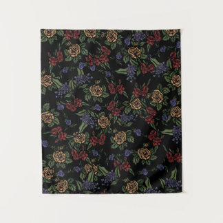 Vintage Sommer-Blume-Muster Wandteppich