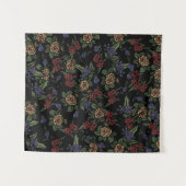 Vintage Sommer-Blume-Muster Wandteppich (Vorderseite (Horizontal))