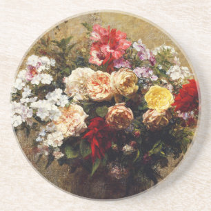 Vintage Sommer-Blume von Henri Fantin-Latour Getränkeuntersetzer