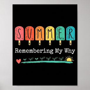 Vintage-Sommer, der sich erinnert, warum lustige P Poster